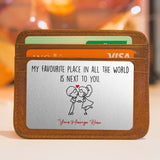 Personalized Metal Wallet Card for Fiance