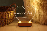 Customized Heart Shape Lamp