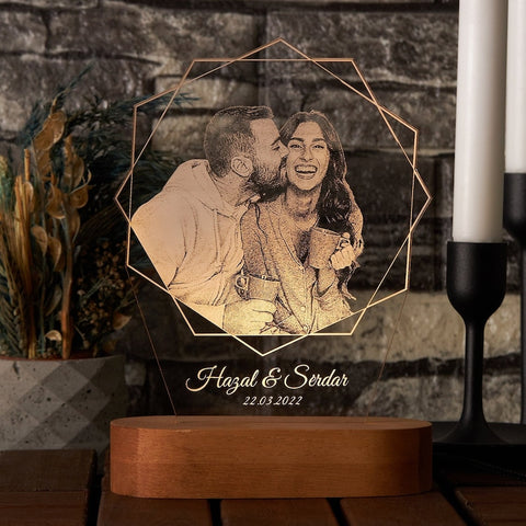 Personalized Lamp Anniversary Gift