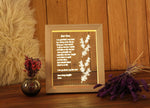 Dear Mom Frame Lamp - Unique Mothers Day gift