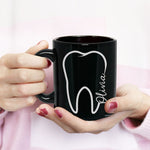 Black Name Mug for Dentist