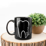 Black Name Mug for Dentist