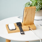 Personalized Apple iPhone, Airpods & Watch Charging Stand | Personalized Apple Accessories Docking Station | Gift For Him |