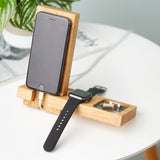 Personalized Apple iPhone, Airpods & Watch Charging Stand | Personalized Apple Accessories Docking Station | Gift For Him |