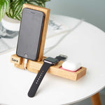 Personalized Apple iPhone, Airpods & Watch Charging Stand | Personalized Apple Accessories Docking Station | Gift For Him |