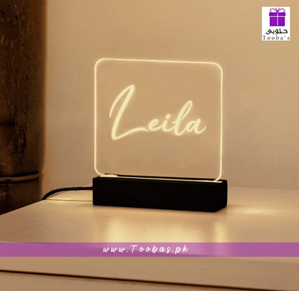 Personalized LED Name Lamp Custom Acrylic Night Light – Best Birthday Gift Pakistan