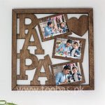 Papa Wooden Wall Photo Frame