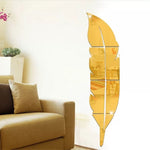 FeatherMirror Wall decor stickers