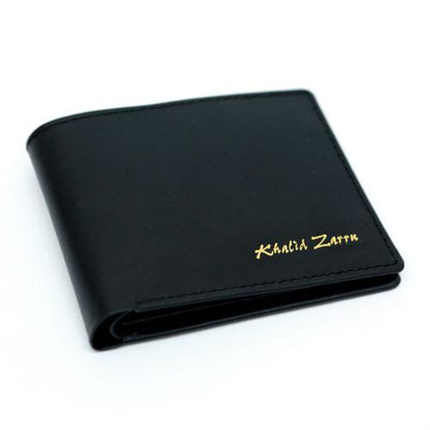 Non Zipper Cusotmized Black Wallet